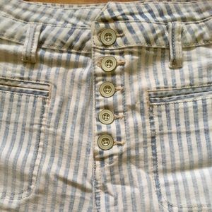 Anthropologie Bleached Stripe Denim Sz 28